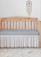 Premium Cotton 3-Piece Baby Crib Bedding Set (120x60 cm) Fitted Baby Mattress Sheets and Protector Shelly Rains