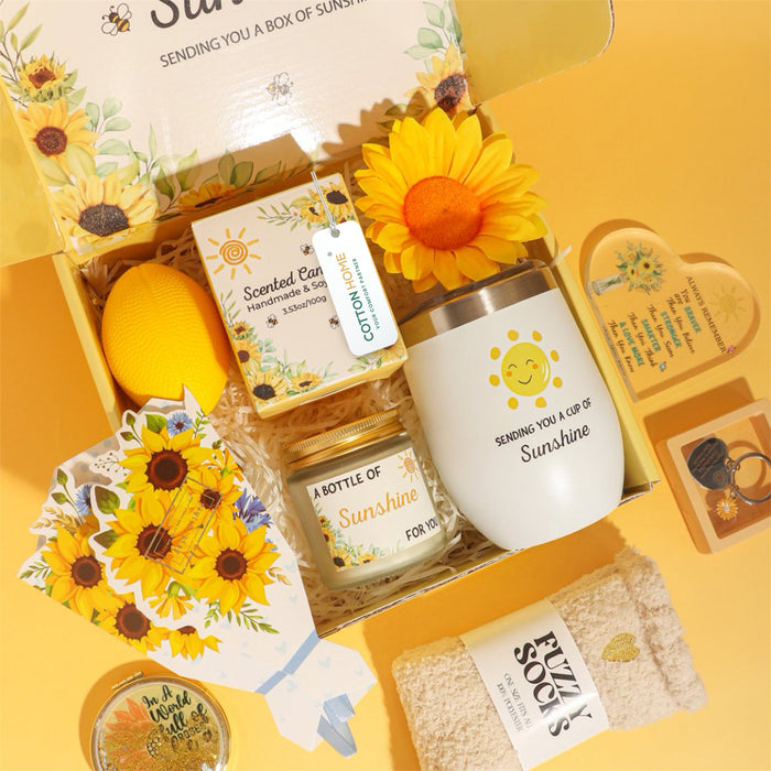 Bath Gift Box Set – Luxe yellow Spa Care Package