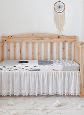 Premium Cotton 3-Piece Baby Crib Bedding Set (120x60 cm) Fitted Baby Mattress Sheets and Protector Shelly Rains