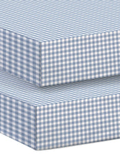 Premium Cotton 2PC Crib Sheets (120x60 cm) Soft, Breathable, Fitted Baby Mattress Sheets Little Cars