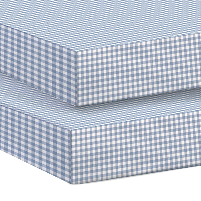 Premium Cotton 2PC Crib Sheets (120x60 cm) Soft, Breathable, Fitted Baby Mattress Sheets Little Cars