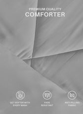 Premium Grey All Season High quality Super Soft Comforter 1 Piece