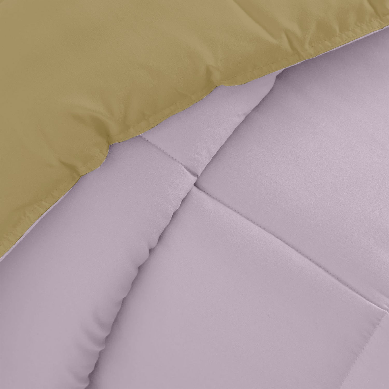 All Season Lilac Super Soft Reversible Comforter Set 220x240cm with 2 Pillow Case - Cotton Home