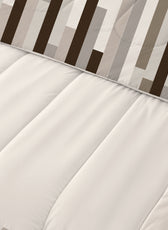 Premium Cotton 4PC Bedding Set Kids Comforter Set 160x220cm Choco Stripes