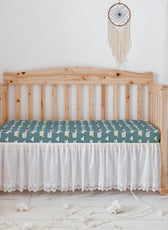 Premium Cotton 2PC Crib Sheets (120x60 cm) Soft, Breathable, Fitted Baby Mattress Sheets Dream Home