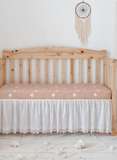 Premium Cotton 2PC Crib Sheets (120x60 cm) Soft, Breathable, Fitted Baby Mattress Sheets Dream Night