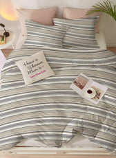 Duvet Cover 4 piece set Queen size High quality 220x240 duvet cover with Fitted sheet and pillow cases Fusion - Cotton Home