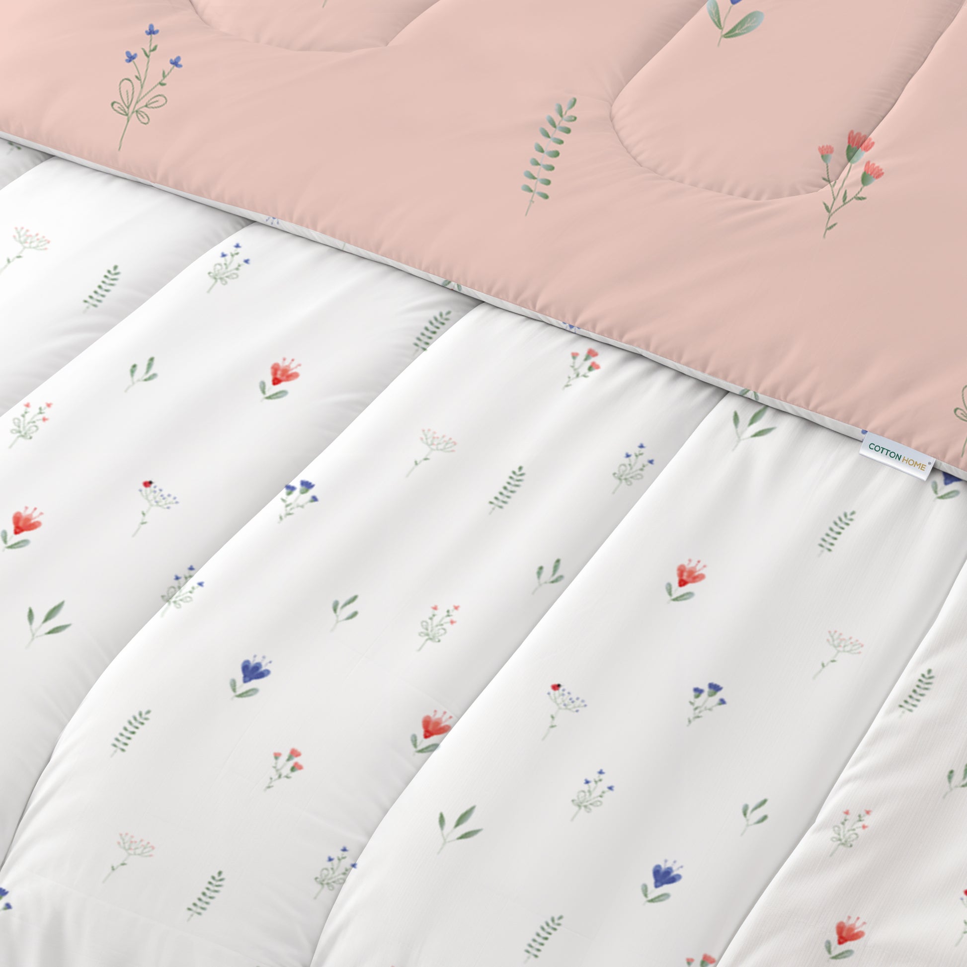 Premium Cotton 4PC Bedding Set Kids Comforter Set 160x220cm Peach Blossom