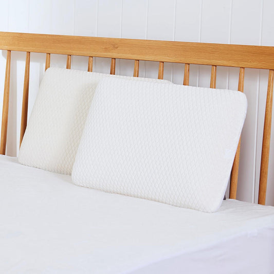 Shoulder Support Memory Foam Pillow Anti-Stress   35x55x12cm - White - Cotton Home