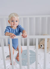 Premium Cotton 2PC Crib Sheets (120x60 cm) Soft, Breathable, Fitted Baby Mattress Sheets Dream Night