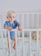 Premium Cotton 2PC Crib Sheets (120x60 cm) Soft, Breathable, Fitted Baby Mattress Sheets Dream Home