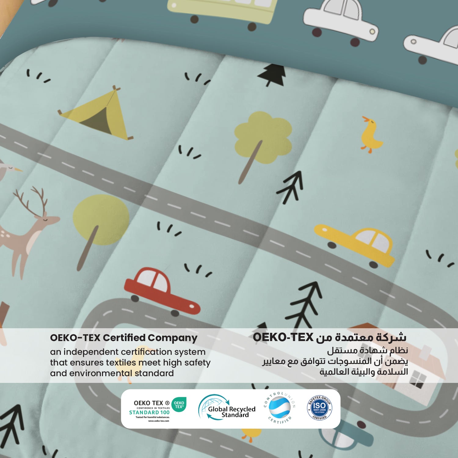 3Piece Baby Crib Comforter Set 90x120 Cotton Comforter, Filled Pillow & Pillow Cover – Dream Home