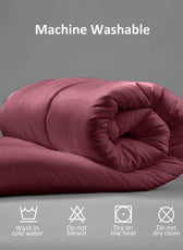 Premium Bordo 220x240 cm All Season High quality Super Soft Comforter 1 Piece