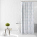 Shower Curtain Printed Fabric with Hooks 180x180 Cm - Treliss - Cotton Home