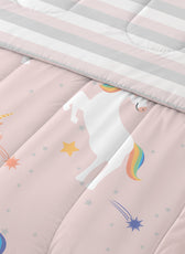 Premium Cotton 3PC Bedding Set Kids Comforter Set 135x220cm Unicorn