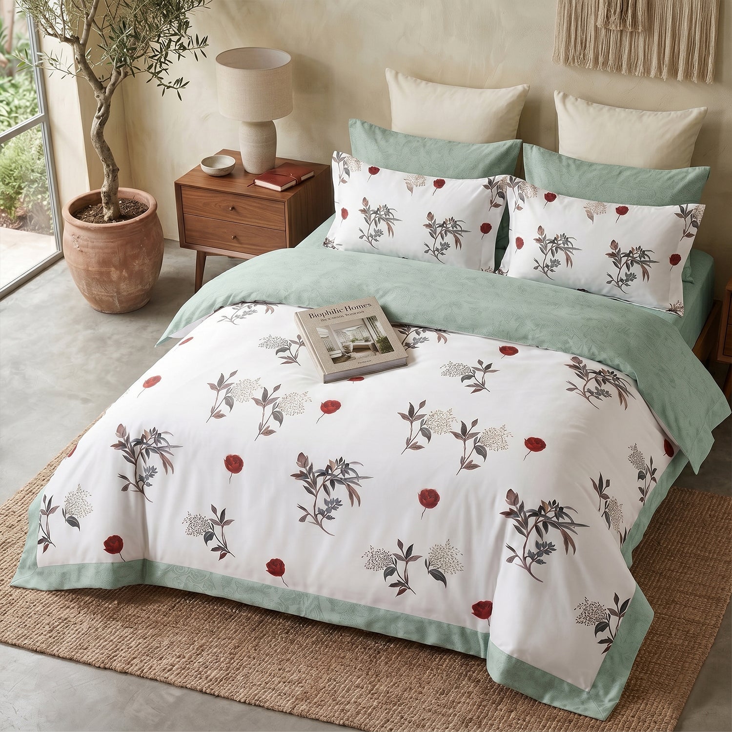 Tropical Duvet Cover King Size 6pcs set 220x240cm
