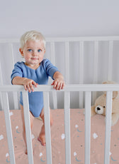 Premium Cotton 2PC Crib Sheets (120x60 cm) Soft, Breathable, Fitted Baby Mattress Sheets Dream Night