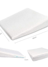 Smooth Wedge Memory Foam Pillow for babies  40x60cm (11x3) White - Cotton Home
