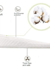 Smooth Wedge Memory Foam Pillow for babies  40x60cm (11x3) White - Cotton Home