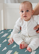 Premium Cotton 2PC Crib Sheets (120x60 cm) Soft, Breathable, Fitted Baby Mattress Sheets Dream Home