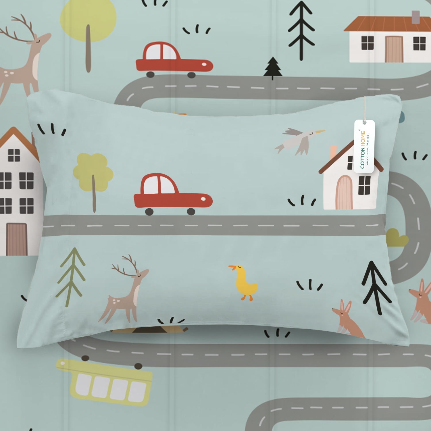 3Piece Baby Crib Comforter Set 90x120 Cotton Comforter, Filled Pillow & Pillow Cover – Dream Home