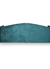 Nova 3-Seater Velvet Sofa with Square Arms – L220cm x W60cm x H85cm, Comfortable & Stylish Sofa for Living Room - Cotton Home