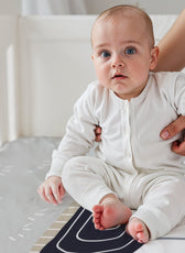 Premium Cotton 3-Piece Baby Crib Bedding Set (120x60 cm) Fitted Baby Mattress Sheets and Protector Shelly Rains