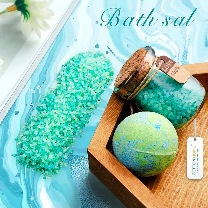 The Sanctuary Box Set – Luxury Home & Bath Gift Bundle Self Care Home Spa Teal