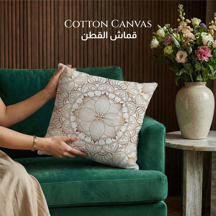 Cotton Decorative Throw Pillows Pack of 2 - 45x45 cm Square, Pattern