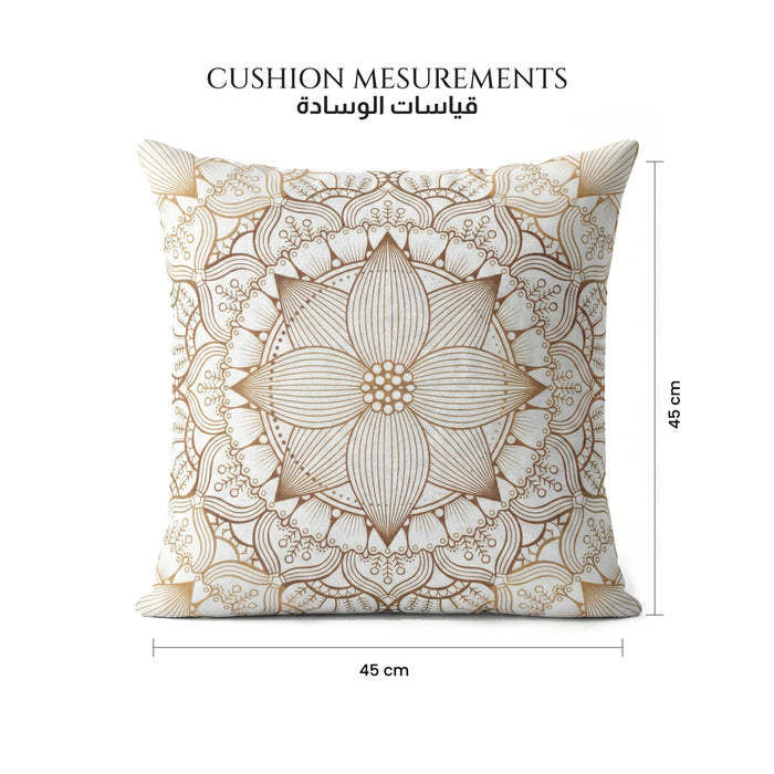 Cotton Decorative Throw Pillows Pack of 2 - 45x45 cm Square, Pattern