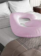 Four Seasons Pregnancy Pillow J Shaped Full Body Maternity Pillow 80x130cm Pink - Cotton Home