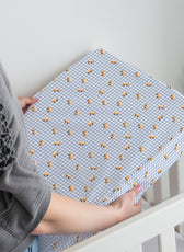 Premium Cotton 2PC Crib Sheets (120x60 cm) Soft, Breathable, Fitted Baby Mattress Sheets Little Cars