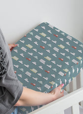 Premium Cotton 2PC Crib Sheets (120x60 cm) Soft, Breathable, Fitted Baby Mattress Sheets Dream Home