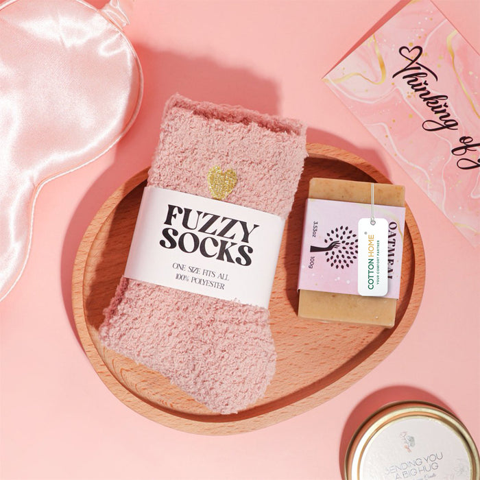 Bath Gift Box Set – Luxe Pink Spa Care Package with 10 Relaxing Self-Care Items for Women, Mom, Wife, Sister, Friends