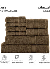 Cotton Towels 8 Piece Set-Soft Feel, Quick Dry, Highly Absorbent Durable Towels - Cotton Home