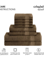 Cotton 6 Piece Towel Set-Soft Feel, Quick Dry, Highly Absorbent Durable Towels - Cotton Home