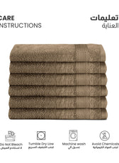 Cotton Hand Towel 50x100 CM 6 Piece Set-Soft Feel, Quick Dry, Highly Absorbent Durable Towels - Cotton Home