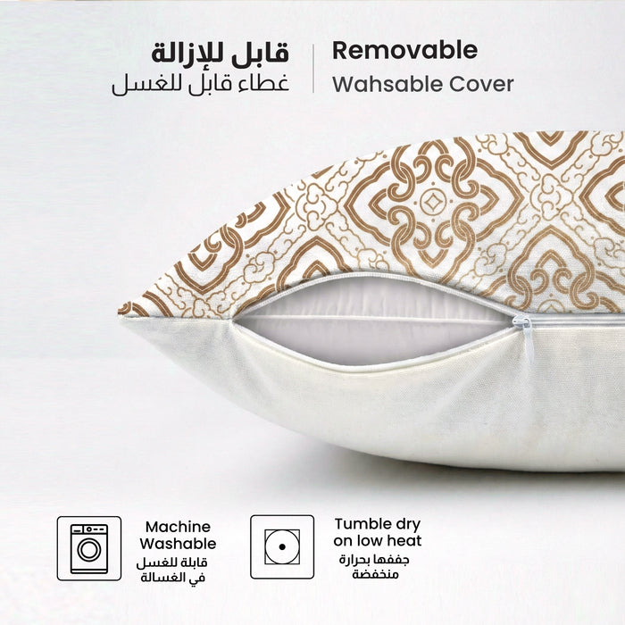 Cotton Decorative Throw Pillows Pack of 2 - 45x45 cm Square