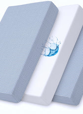 Premium Cotton 3-Piece Baby Crib Bedding Set (120x60 cm) Fitted Baby Mattress Sheets and Protector Little Cars