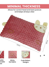Skin Friendly Velvet Kids Pillow Pink