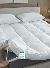Mattress Topper Extra Thick 160x200+10cm White