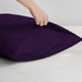 Pillow Cover with Pressed Pillow Set- 50x75cm - Dreamy Comfort Combo Dark Purple - 2 Piece - Cotton Home