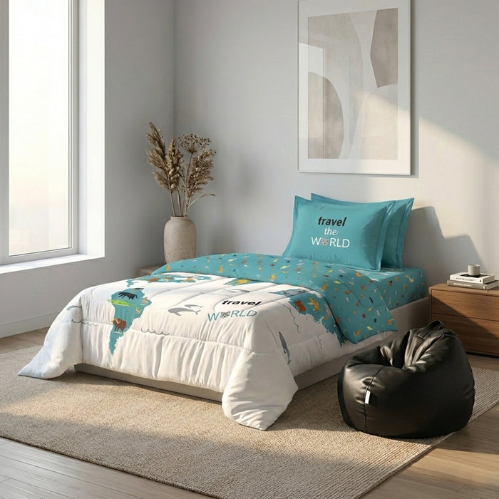 3PC Kids Bedding & Bean Bag Bundle 21