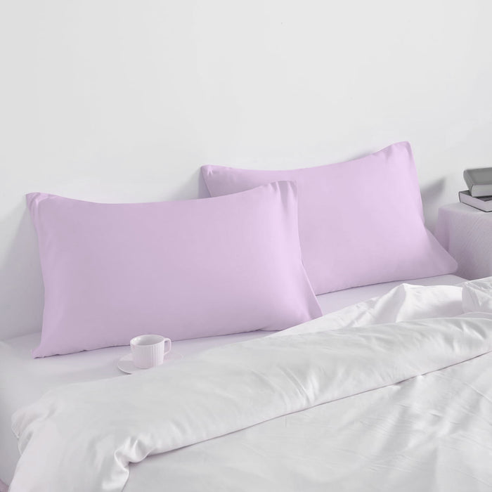 Super Soft Pillowcase 2PC Set - 50x75cm Light Purple