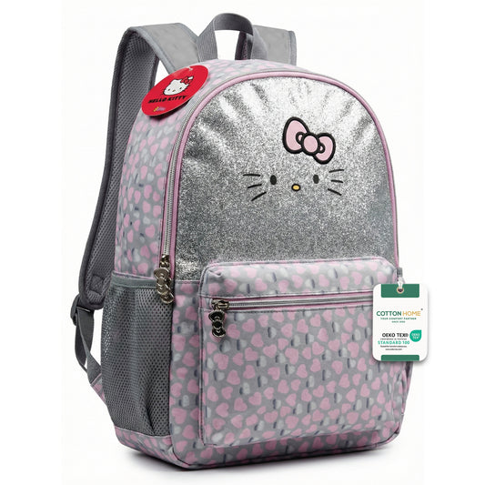Hello Kitty Printed School Backpack for Kids – Lightweight Cartoon Character Bookbag with Large Storage Space for Boys & Girls