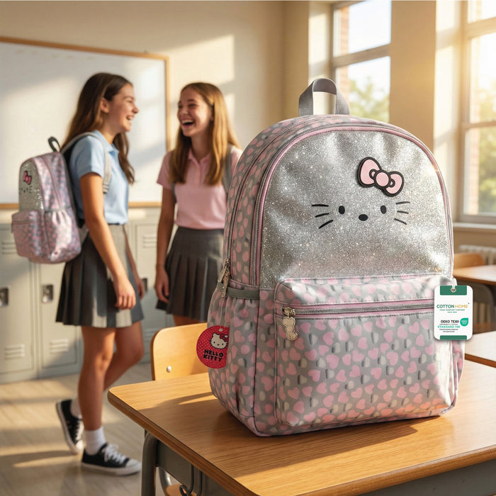 Hello Kitty Printed School Backpack for Kids – Lightweight Cartoon Character Bookbag with Large Storage Space for Boys & Girls