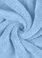 Premium Cotton Sky Blue Terry Bathrobe with Pockets Suitable for Men and Women, Soft & Warm Terry Home Bathrobe, Sleepwear Loungewear, One Size Fits All - Cotton Home