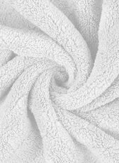 Premium Cotton White Terry Bathrobe with Pockets Suitable for Men and Women, Soft & Warm Terry Home Bathrobe, Sleepwear Loungewear, One Size Fits All - Cotton Home