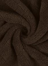 Premium Cotton Brown Terry Bathrobe with Pockets Suitable for Men and Women, Soft & Warm Terry Home Bathrobe, Sleepwear Loungewear, One Size Fits All - Cotton Home