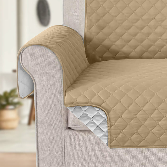 Ultimate Sofa Protector 3 Seater: Water Resistant Sofa Couch Cover for Ultimate Comfort |  Furniture Protector for Pets Kids - Brown